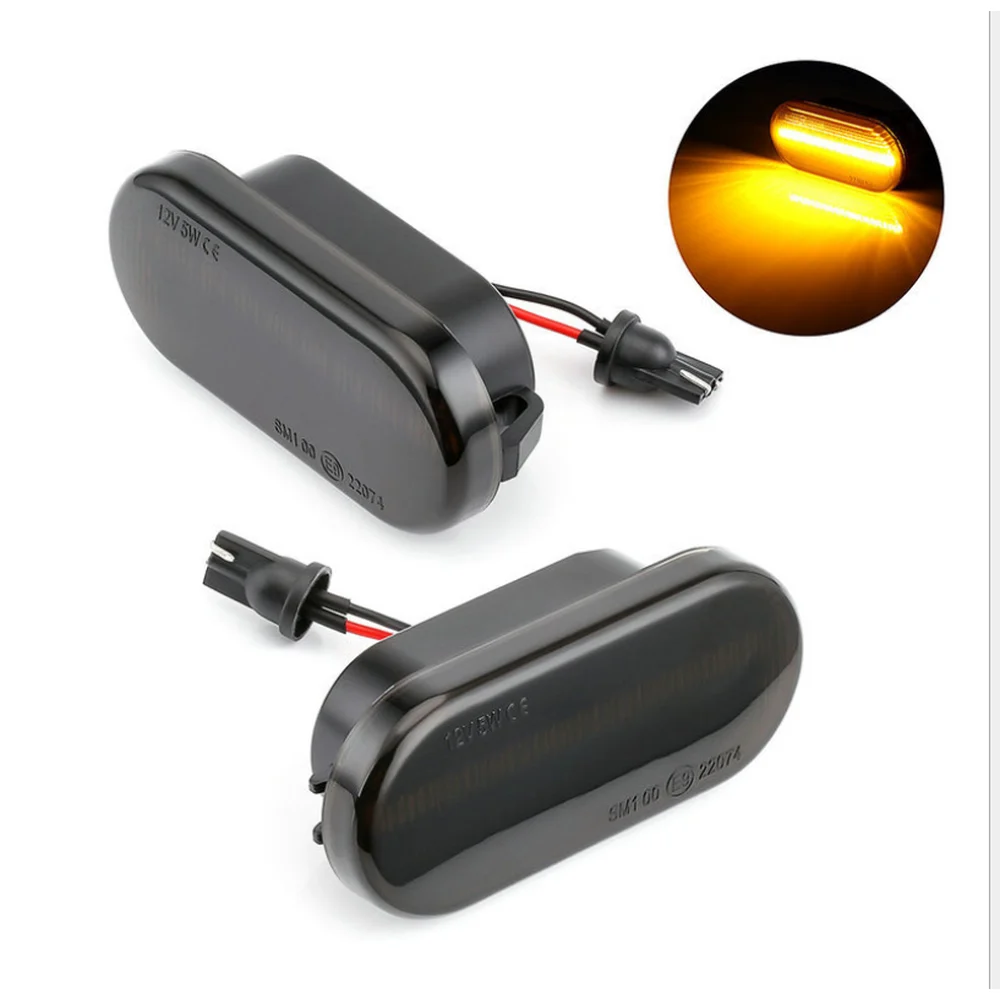 Smoked Sequential LED Side Marker Turn Signals (Pair)