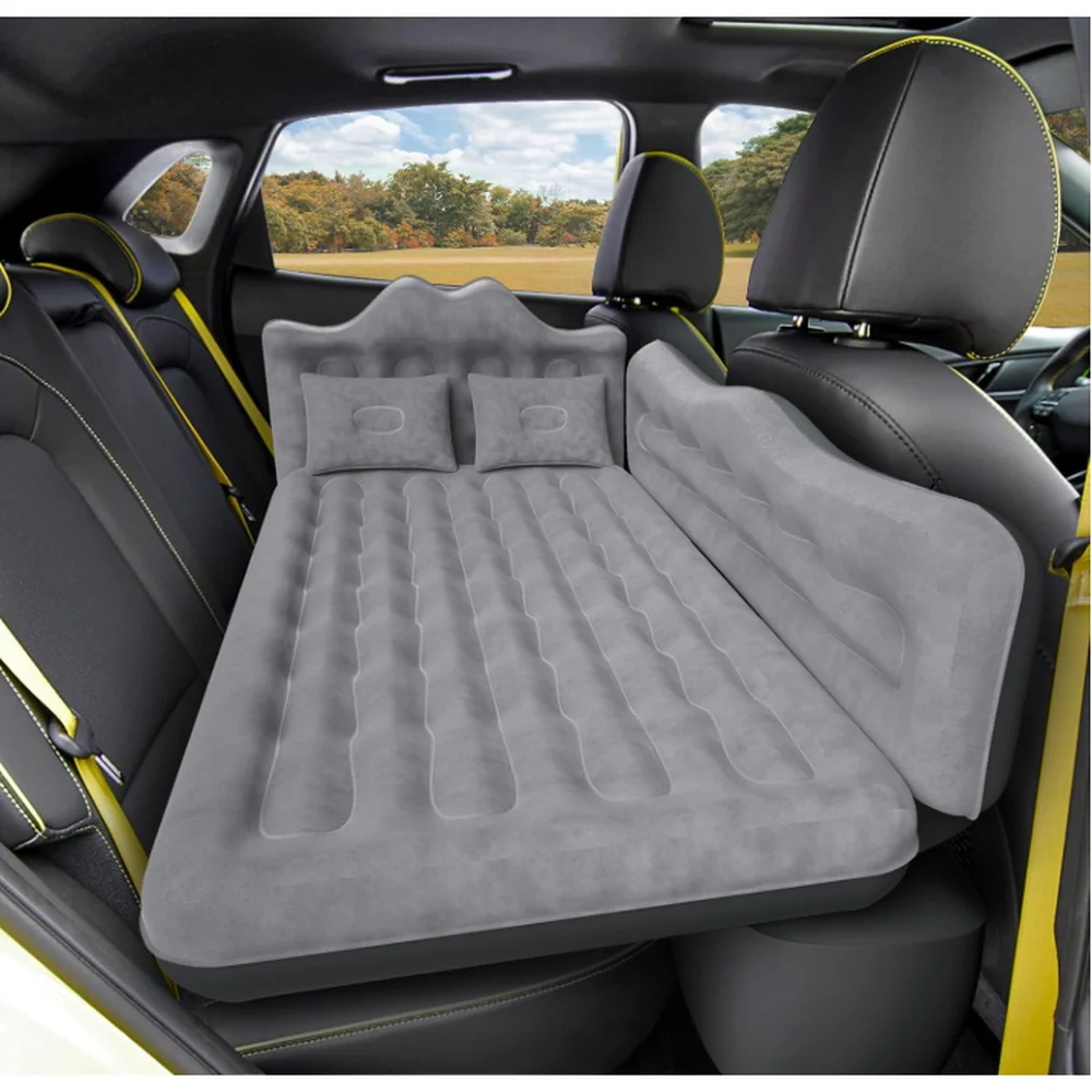 Inflatable Back Seat Air Mattress with Two Pillows
