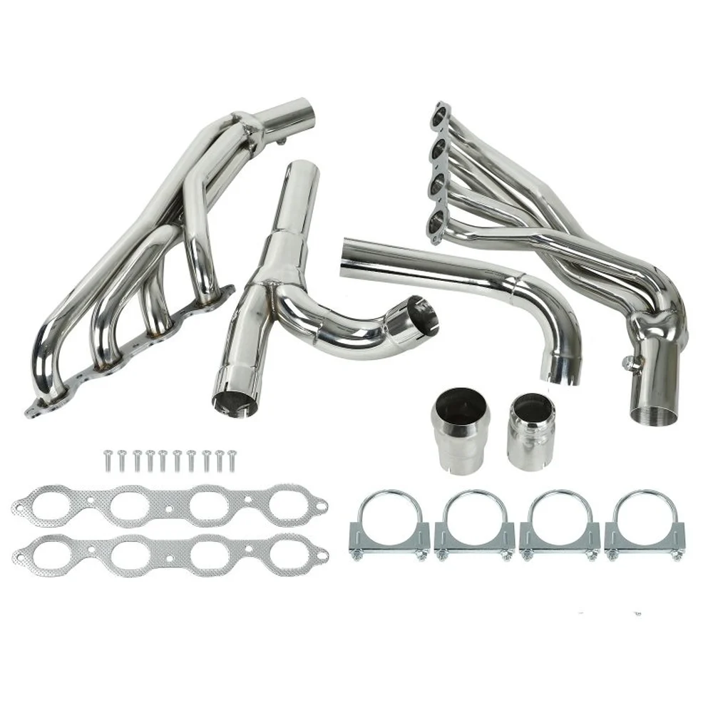 Long-Tube Headers with Y-Pipe for 2014–2017 Silverado / Sierra 5.3L & 6.2L