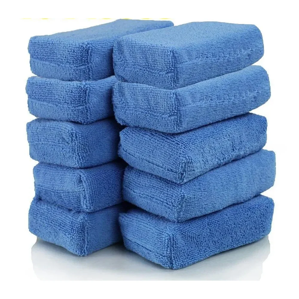 Microfiber Wax & Polish Applicator Pads (10-Pack)