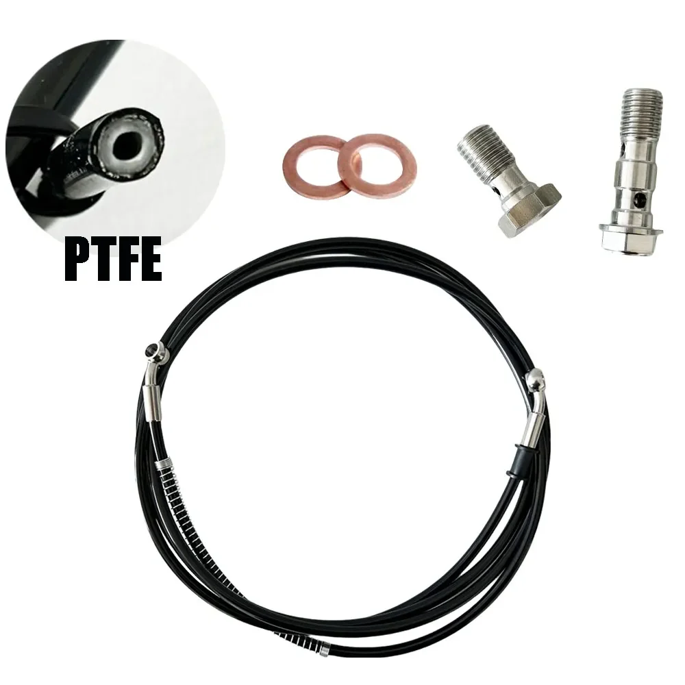 PTFE Braided Hydraulic Brake / Clutch Hose with Banjo Bolts