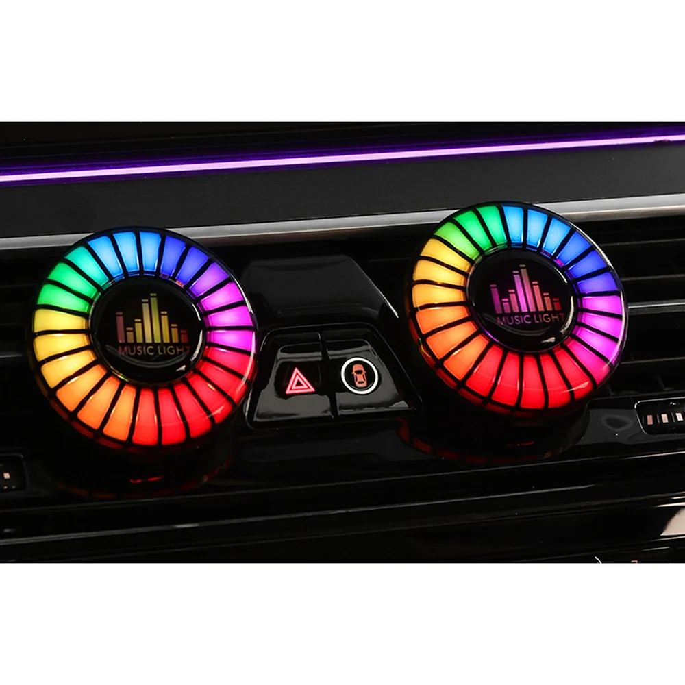 Sound-Activated RGB Air Vent Light with Aroma Diffuser