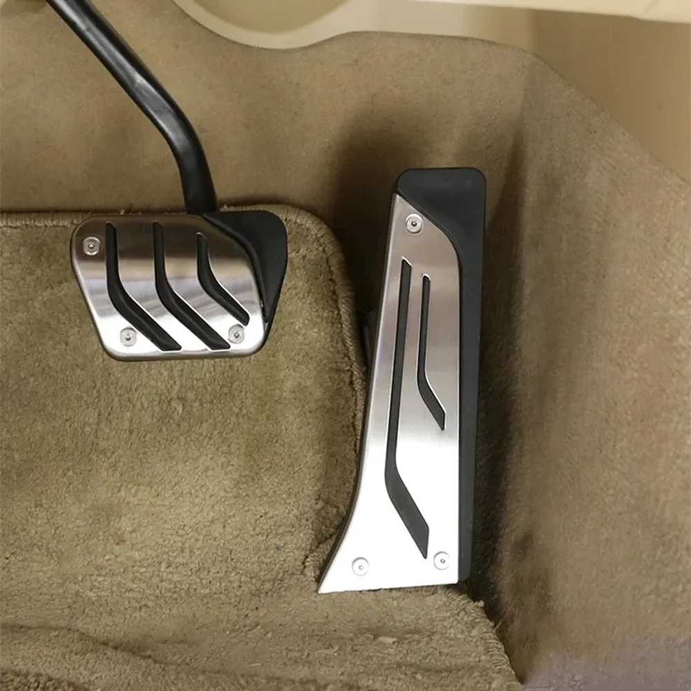 Stainless Steel Gas & Brake Pedal Covers for BMW (Automatic)