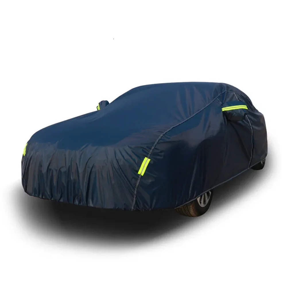 Waterproof All-Weather Full Car Cover with Reflective Strips