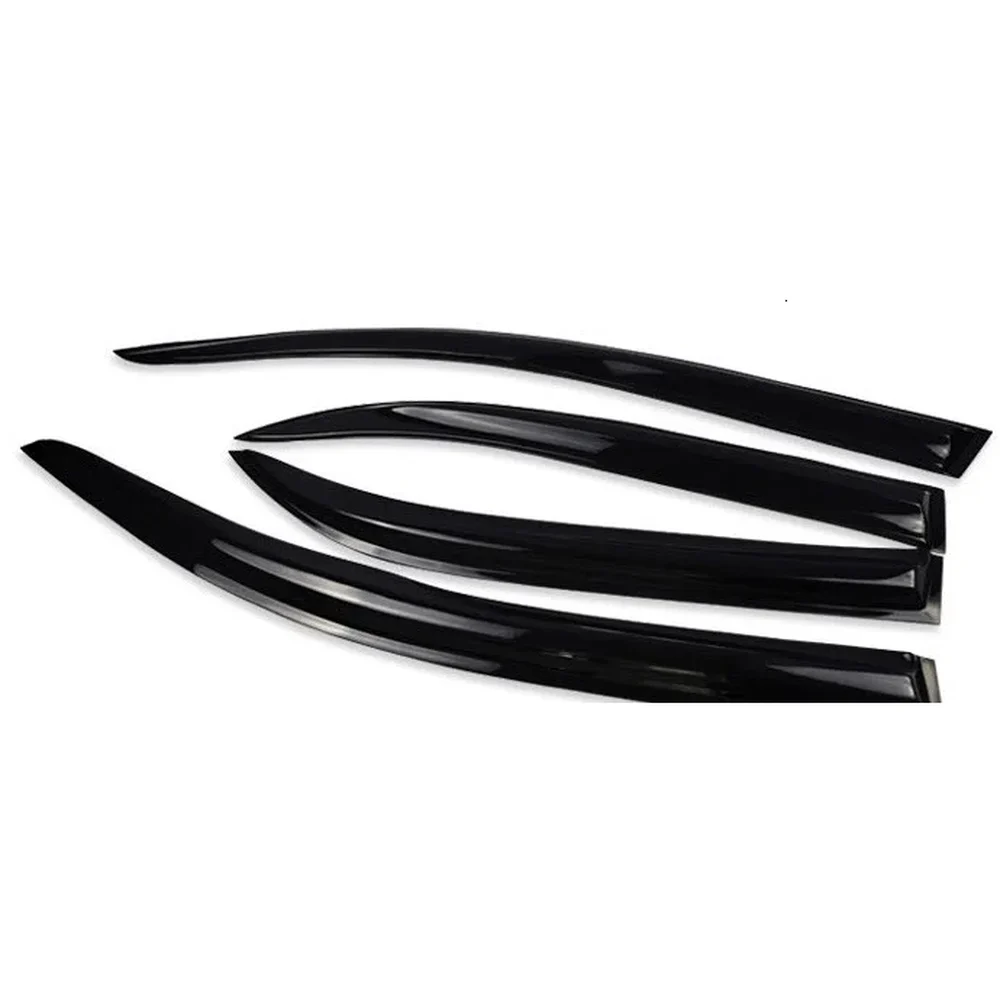 Tape-On Window Rain Guards for 2007–2014 Mazda2 Hatchback (4-Piece)